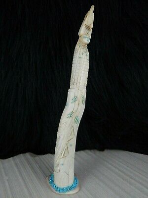Corn Maiden Zuni Fetish Carving - Evertt Quam - Zuni Maiden Carving - High Lonesome Trading