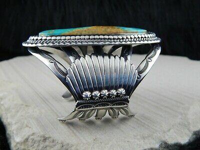 Navajo Royston Turquoise & Sterling Silver Bracelet - Raymond Delgarito - High Lonesome Trading