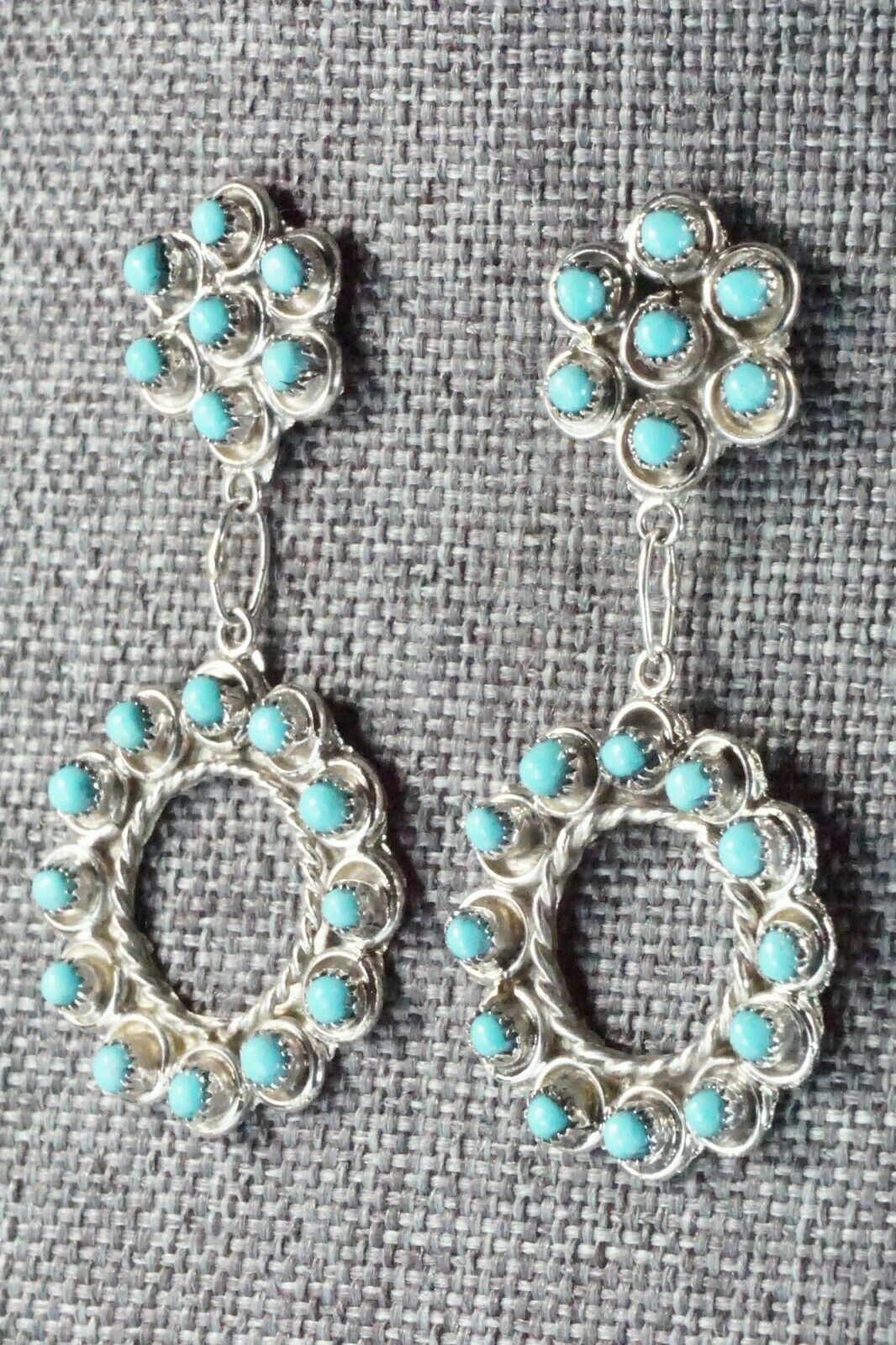 Turquoise & Sterling Silver Earrings - Waylon Johnson
