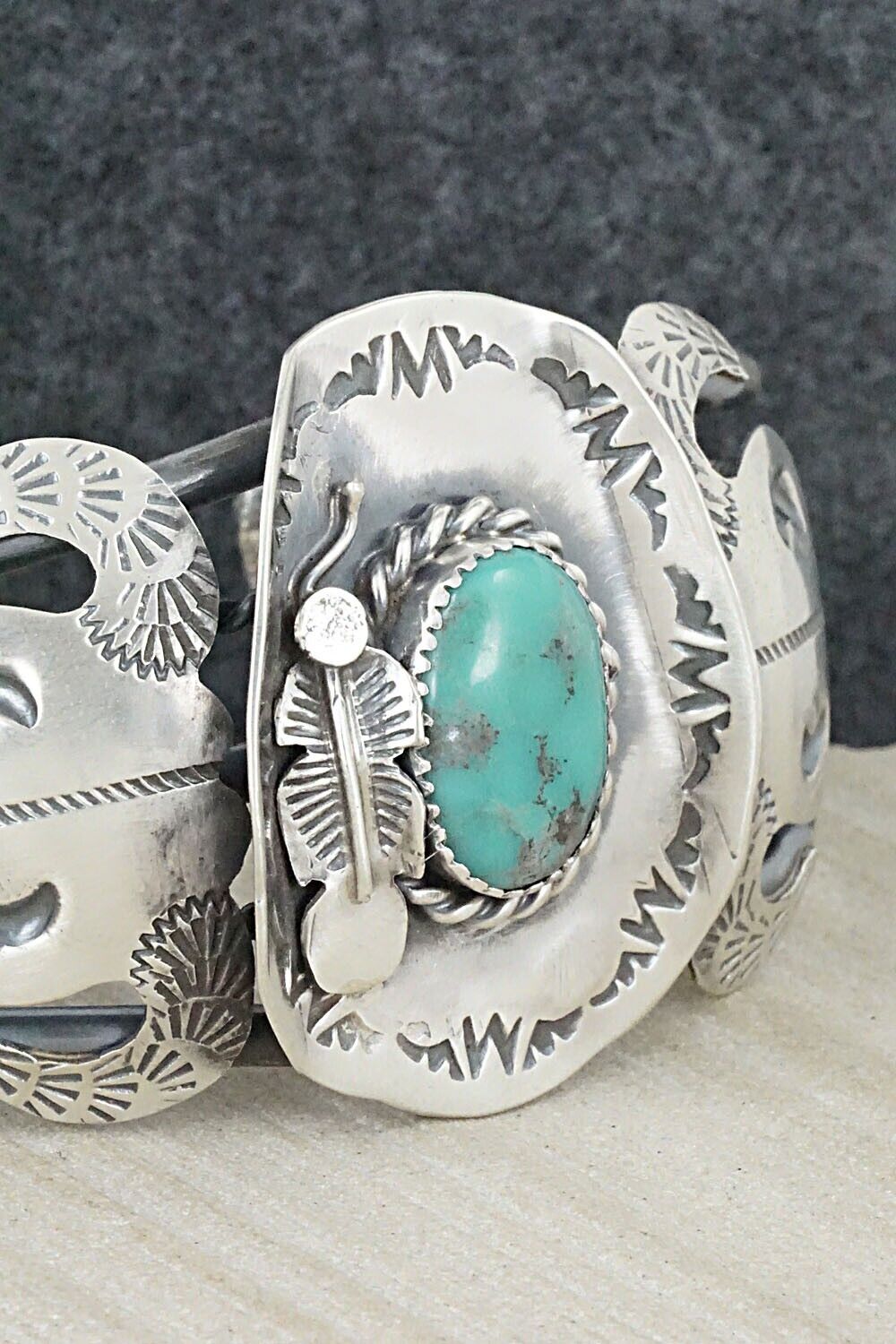 Turquoise & Sterling Silver Bracelet - Tim Yazzie