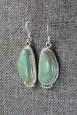 Turquoise & Sterling Silver Earrings - Lee Shorty