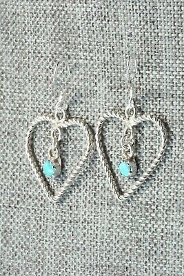 Turquoise & Sterling Silver Earrings - Sylvia Chee
