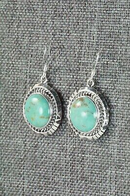 Turquoise & Sterling Silver Earrings - Amos Begay