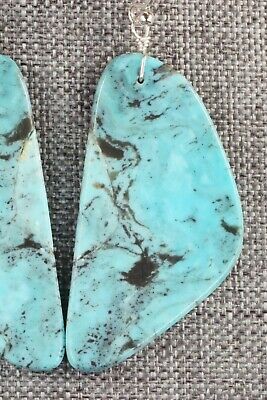 Turquoise & Sterling Silver Earrings - Ella Mae Garcia
