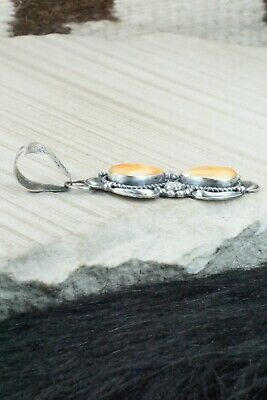 Spiny Oyster & Sterling Silver Pendant - Jeff James Jr.