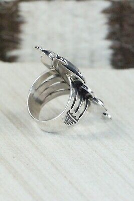 Navajo Sterling Silver Ring - Derrick Gordon - Size 7.5