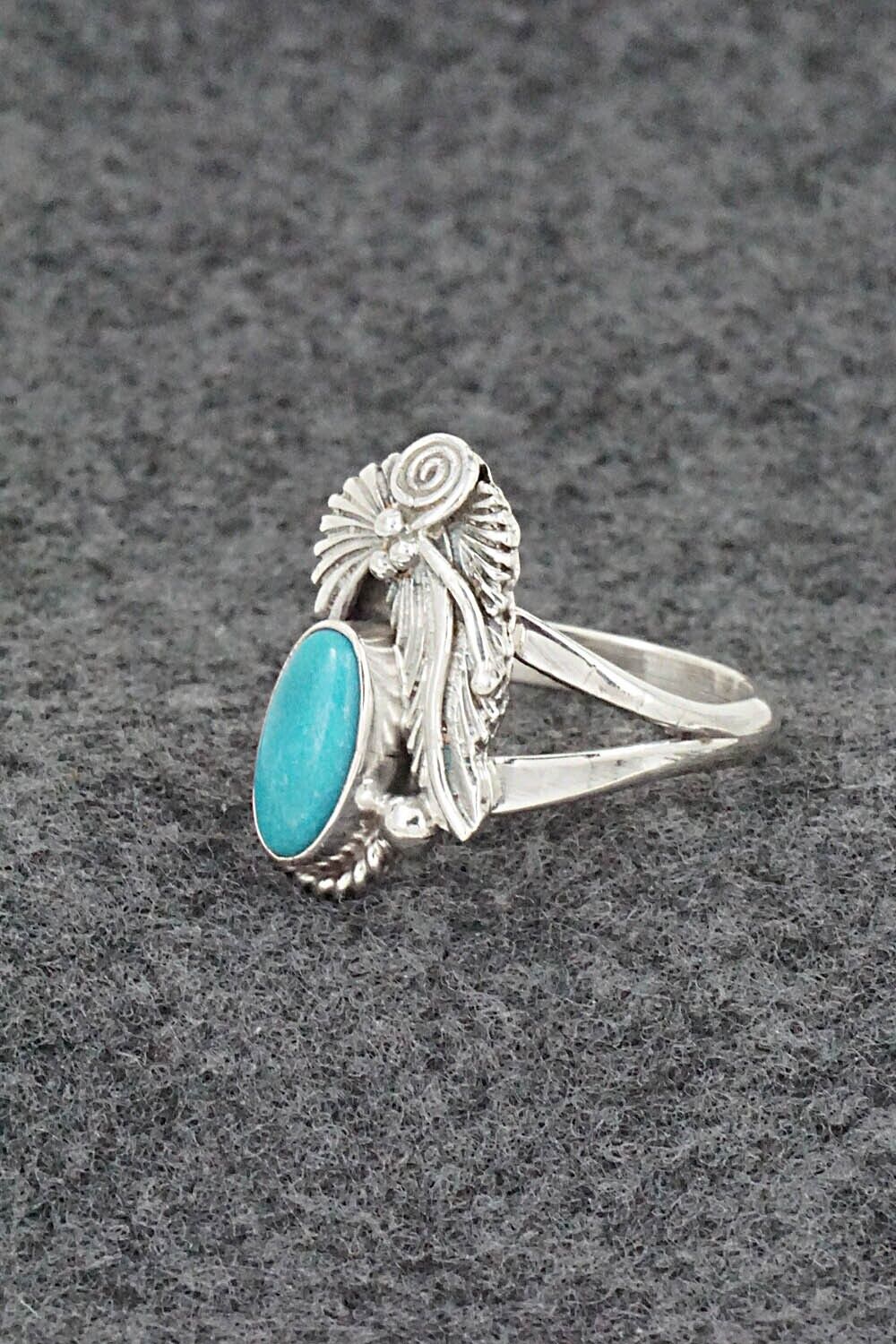 Turquoise & Sterling Silver Ring - Latricia Largo - Size 6.75