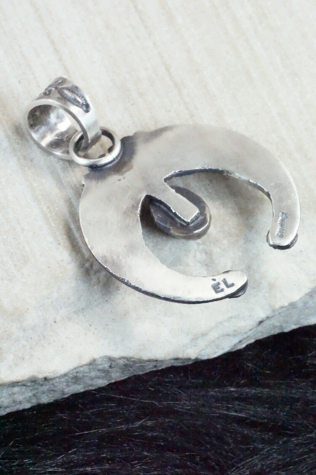 Turquoise and Sterling Silver Pendant - Eva & Linberg Billah