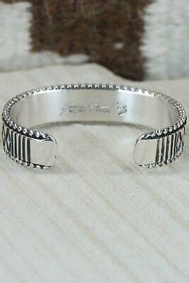 Navajo Sterling Silver Bracelet - Jonathan Nez