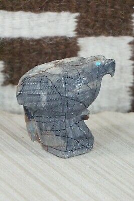 Eagle Zuni Fetish Carving - Derrick Kaamasee