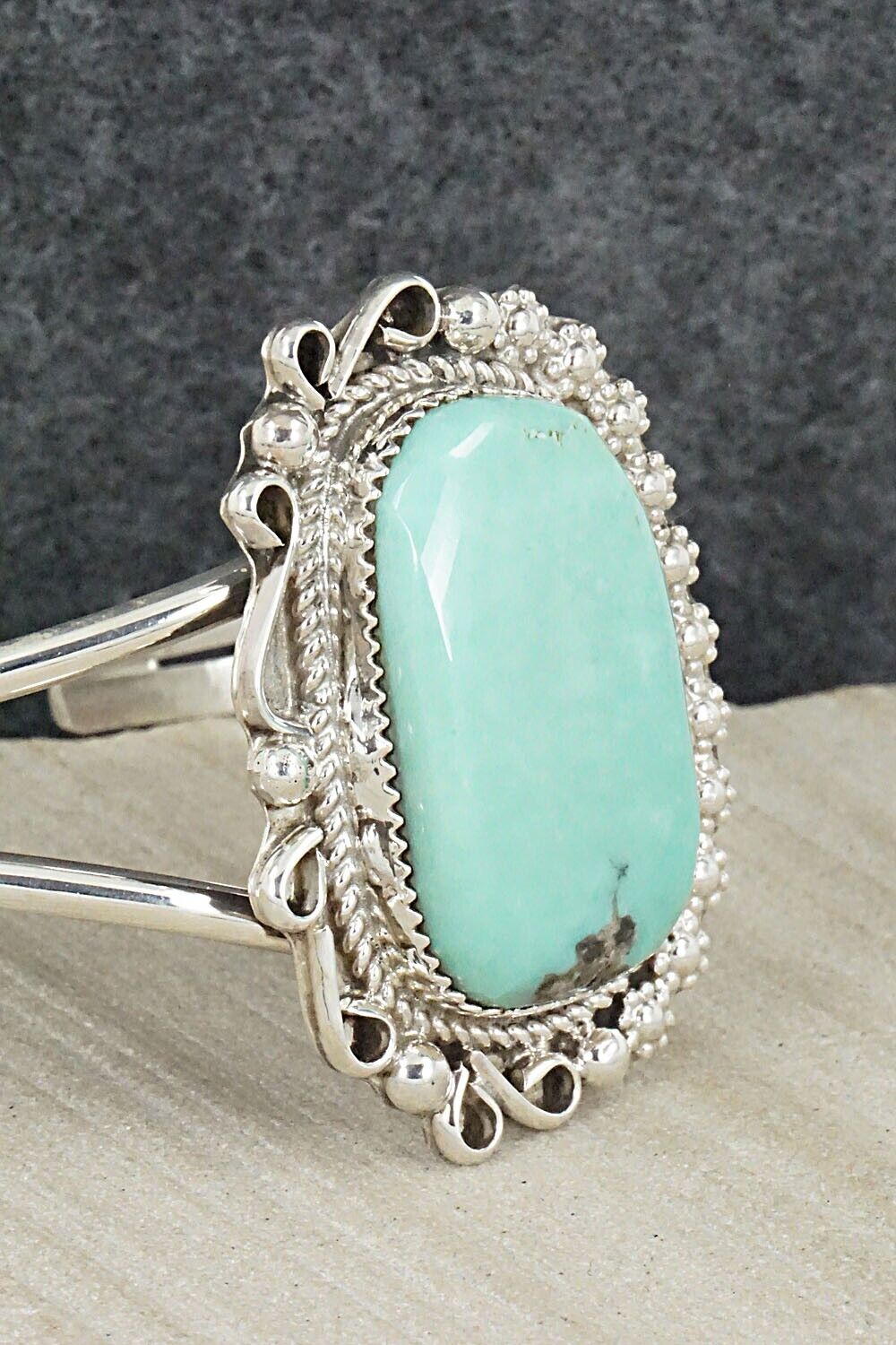 Turquoise & Sterling Silver Bracelet - Donavan Nez