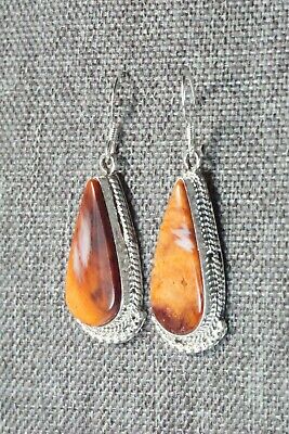 Spiny Oyster & Sterling Silver Earrings - Sharon McCarthy - High Lonesome Trading
