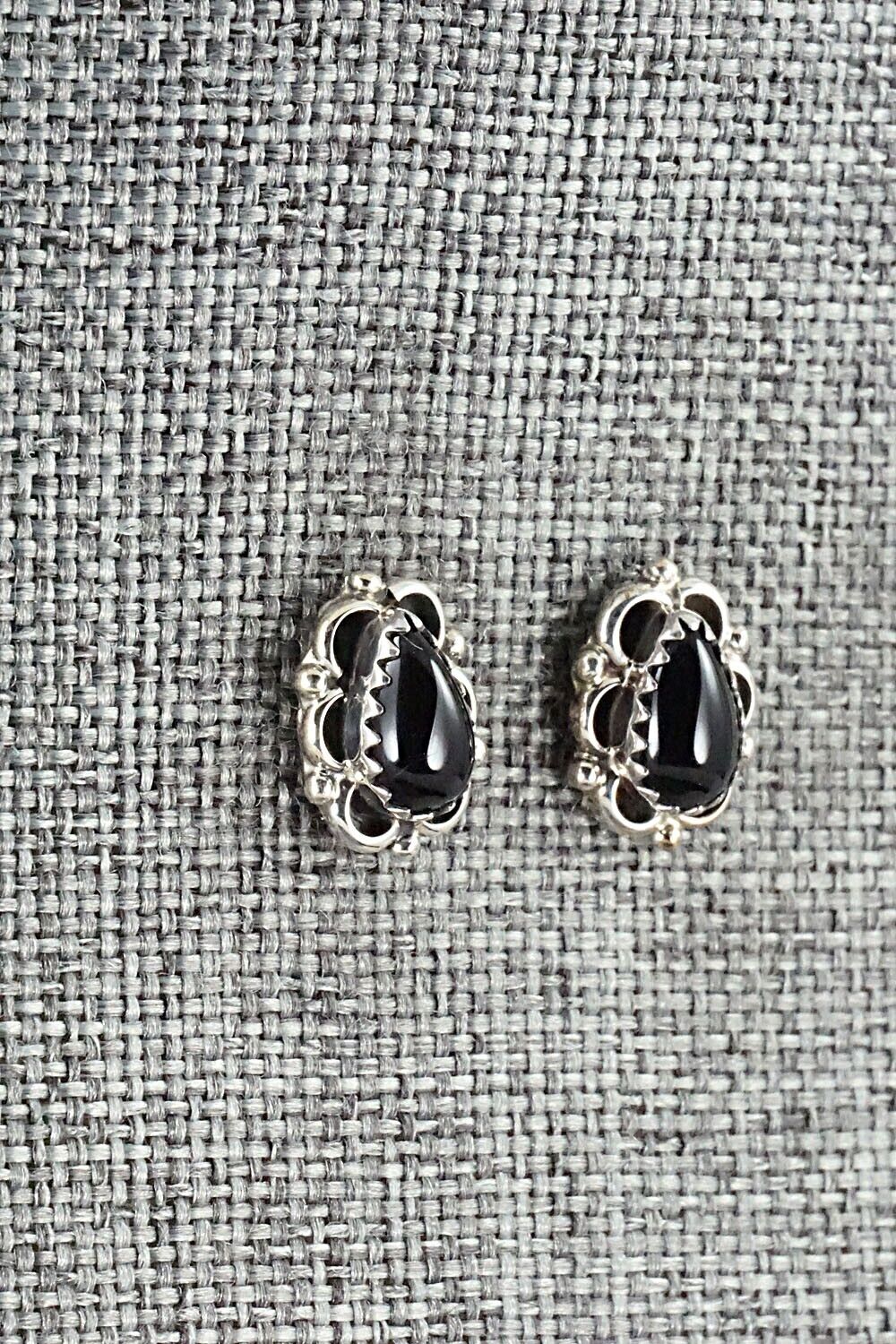 Onyx & Sterling Silver Earrings - Letricia Largo