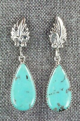 Turquoise & Sterling Silver Earrings - Annie Spencer - High Lonesome Trading