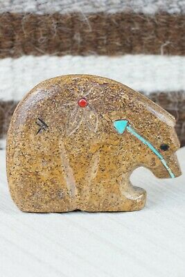 Bear Zuni Fetish Carving - Rhoda Quam - High Lonesome Trading