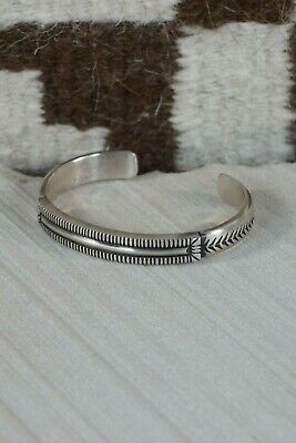 Navajo Sterling Silver Bracelet - Calvin Martinez - High Lonesome Trading