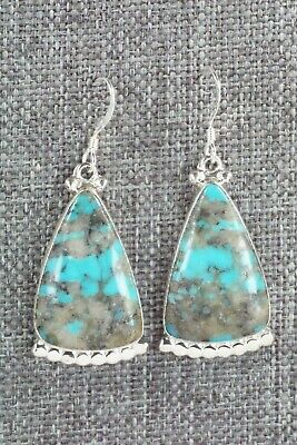 Turquoise & Sterling Silver Earrings - Verley Betone