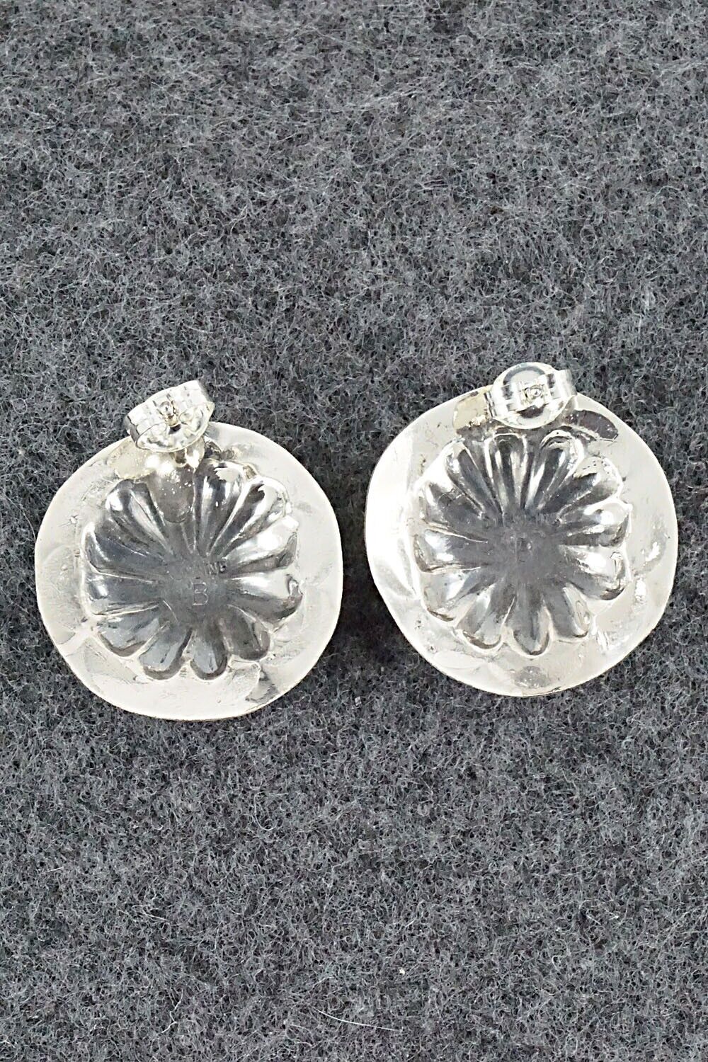 Turquoise & Sterling Silver Earrings - Joan Begay