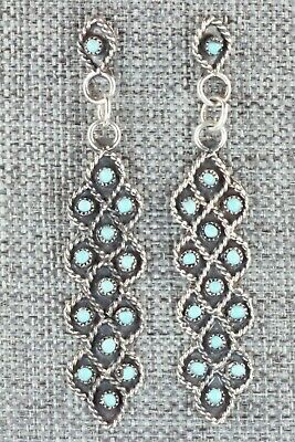 Turquoise & Sterling Silver Earrings - Georgiann Chavez