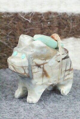 Bull Dog Zuni Fetish Carving - Taylor Gia - High Lonesome Trading