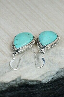 Navajo Turquoise & Sterling Silver Earrings - Sharon McCarthy