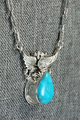 Turquoise & Sterling Silver Necklace - Loretta Delgarito