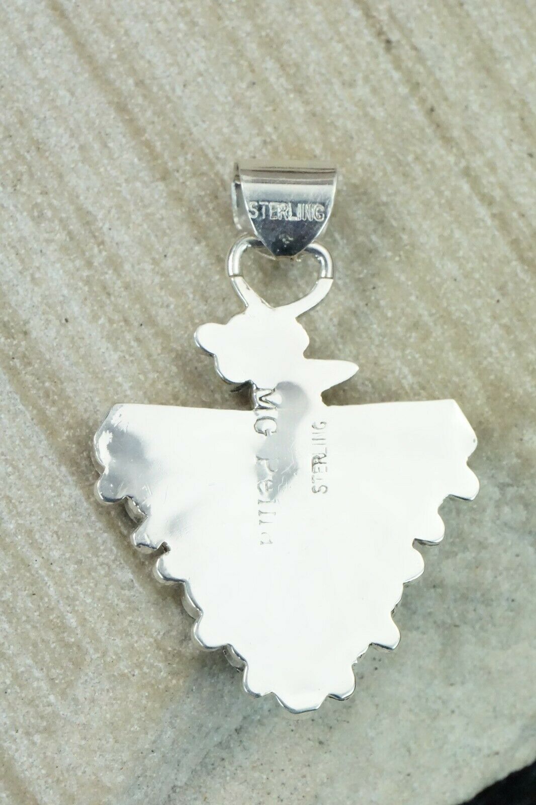 Turquoise & Sterling Silver Pendant - Michelle Peina