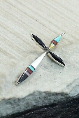 Multi Stone & Sterling Silver Pendant - Lynette Bowannie