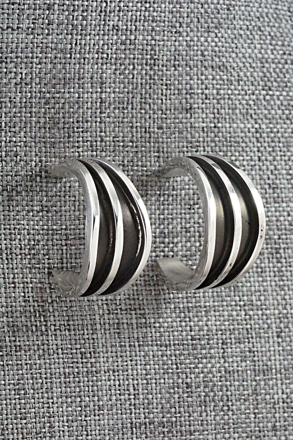 Sterling Silver Hoop Earrings - Tom Hawk