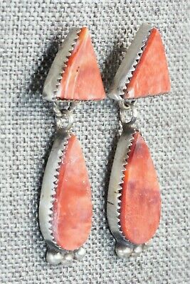 Spiny Oyster and Sterling Silver Earrings - Selina Warner
