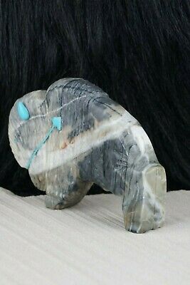 Buffalo Zuni Fetish Carving - Kevin Quam - High Lonesome Trading