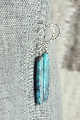 Turquoise & Sterling Silver Earrings - Lester Abeyta