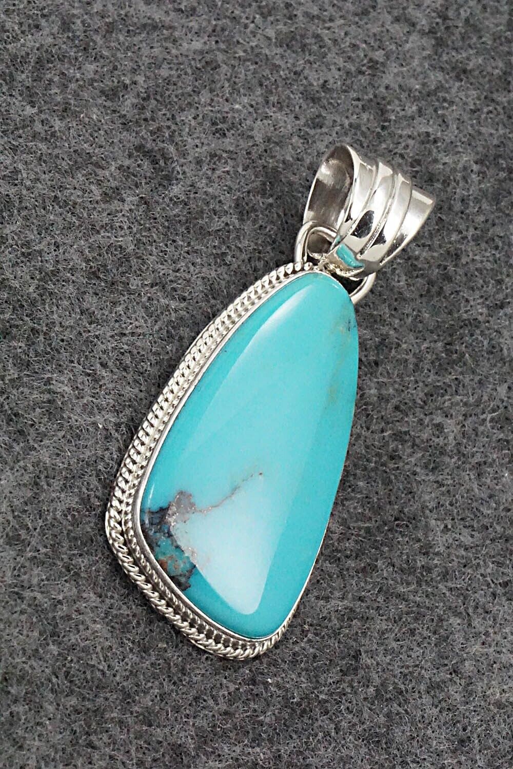 Turquoise and Sterling Silver Pendant - Sharon McCarthy
