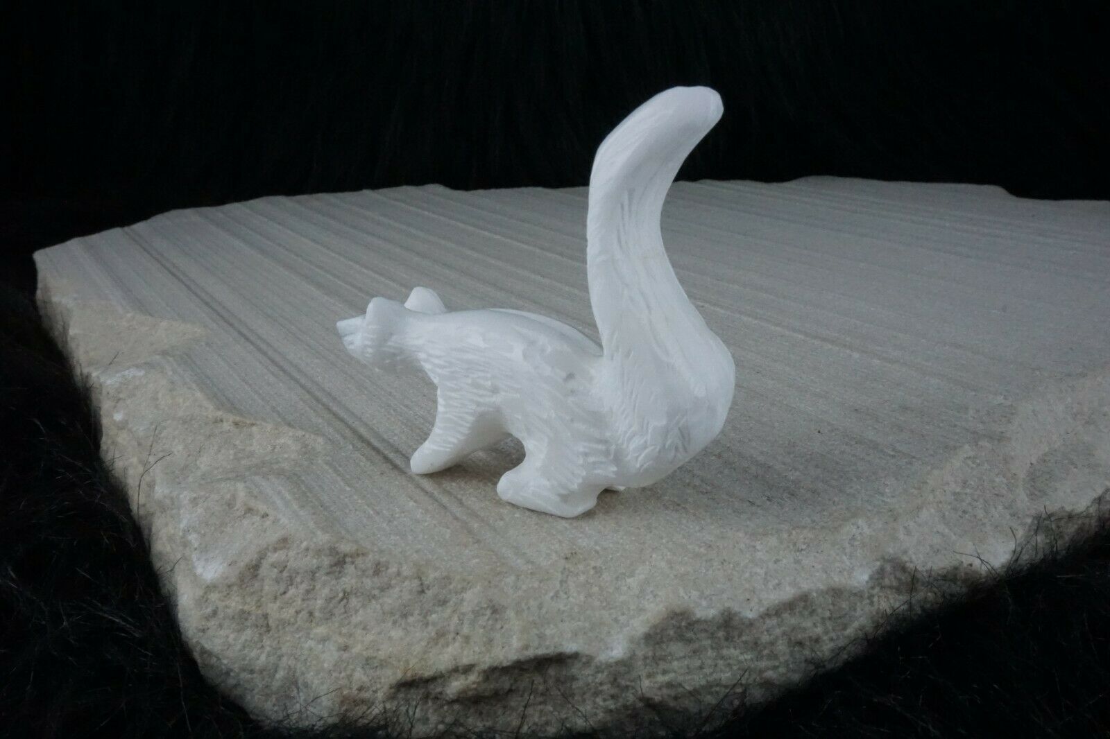 Skunk Zuni Fetish Carving - Russell Shack - High Lonesome Trading