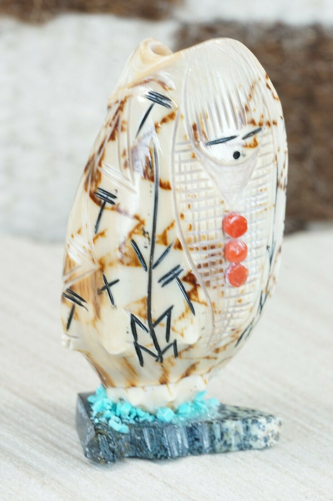 Corn Maiden Zuni Fetish Carving - Gloria Chattin