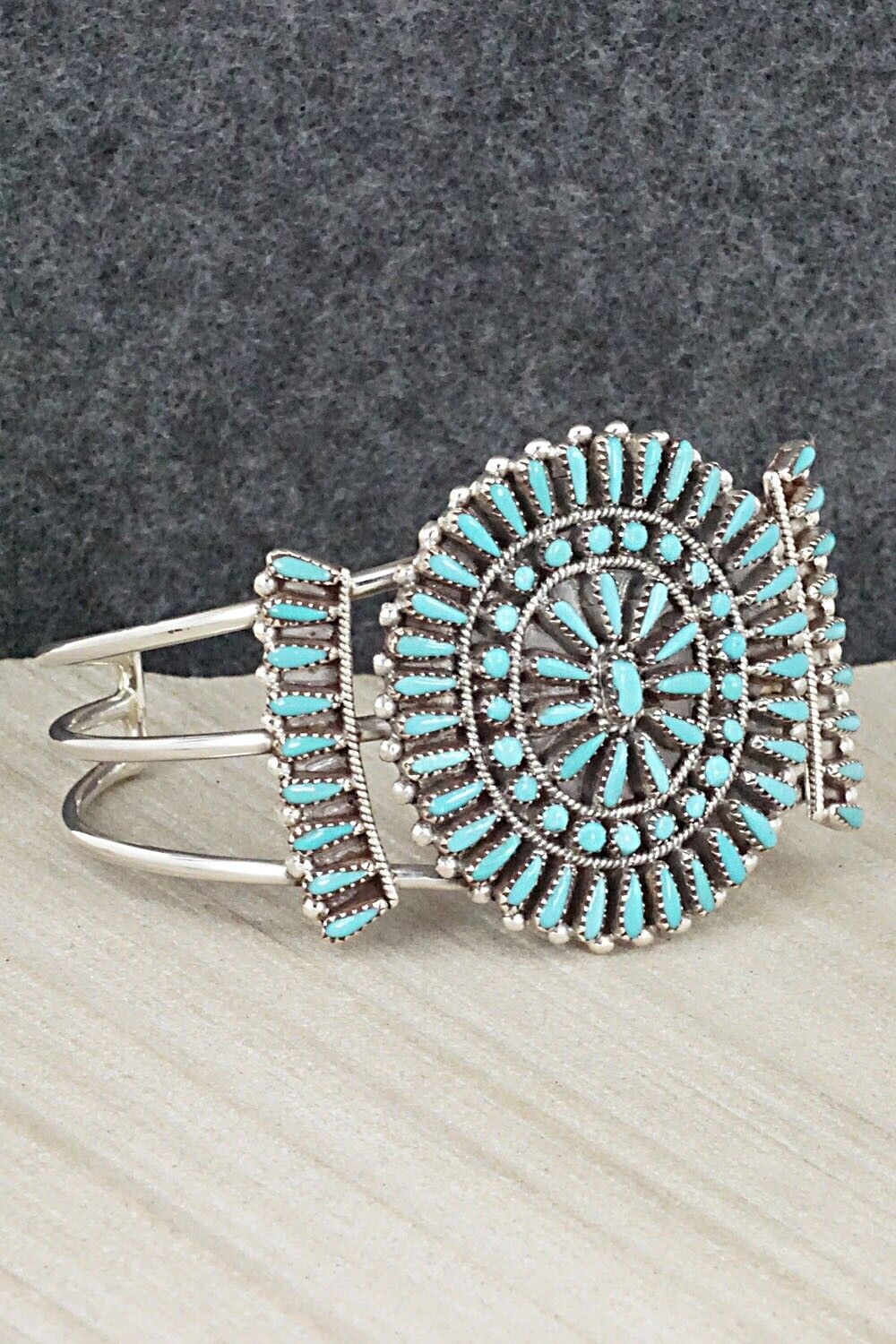 Turquoise & Sterling Silver Bracelet - Judy Wallace