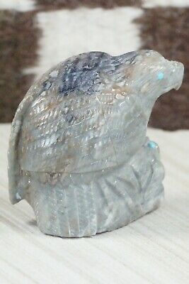Eagle Zuni Fetish Carving - Derrick Kaamasee
