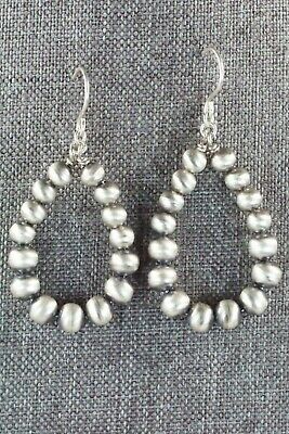 Sterling Silver Navajo Pearl Earrings - Jan Mariano