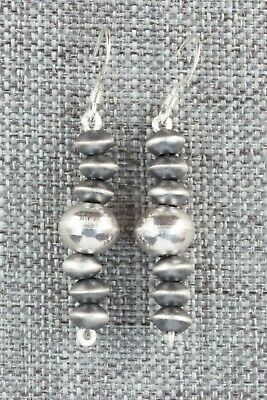 Sterling Silver Navajo Pearl Earrings - Preston Haley