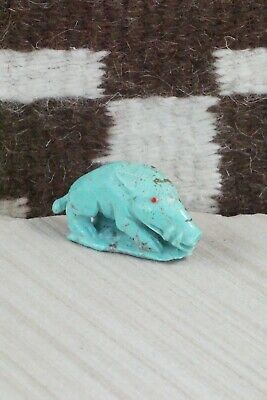 Boar Zuni Fetish Carving - Derrick Kaamasee