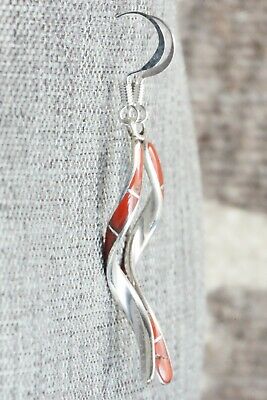 Coral & Sterling Silver Earrings - Ira Johnson