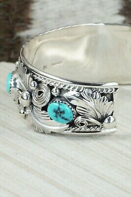 Turquoise & Sterling Silver Bracelet - Henry Attakai