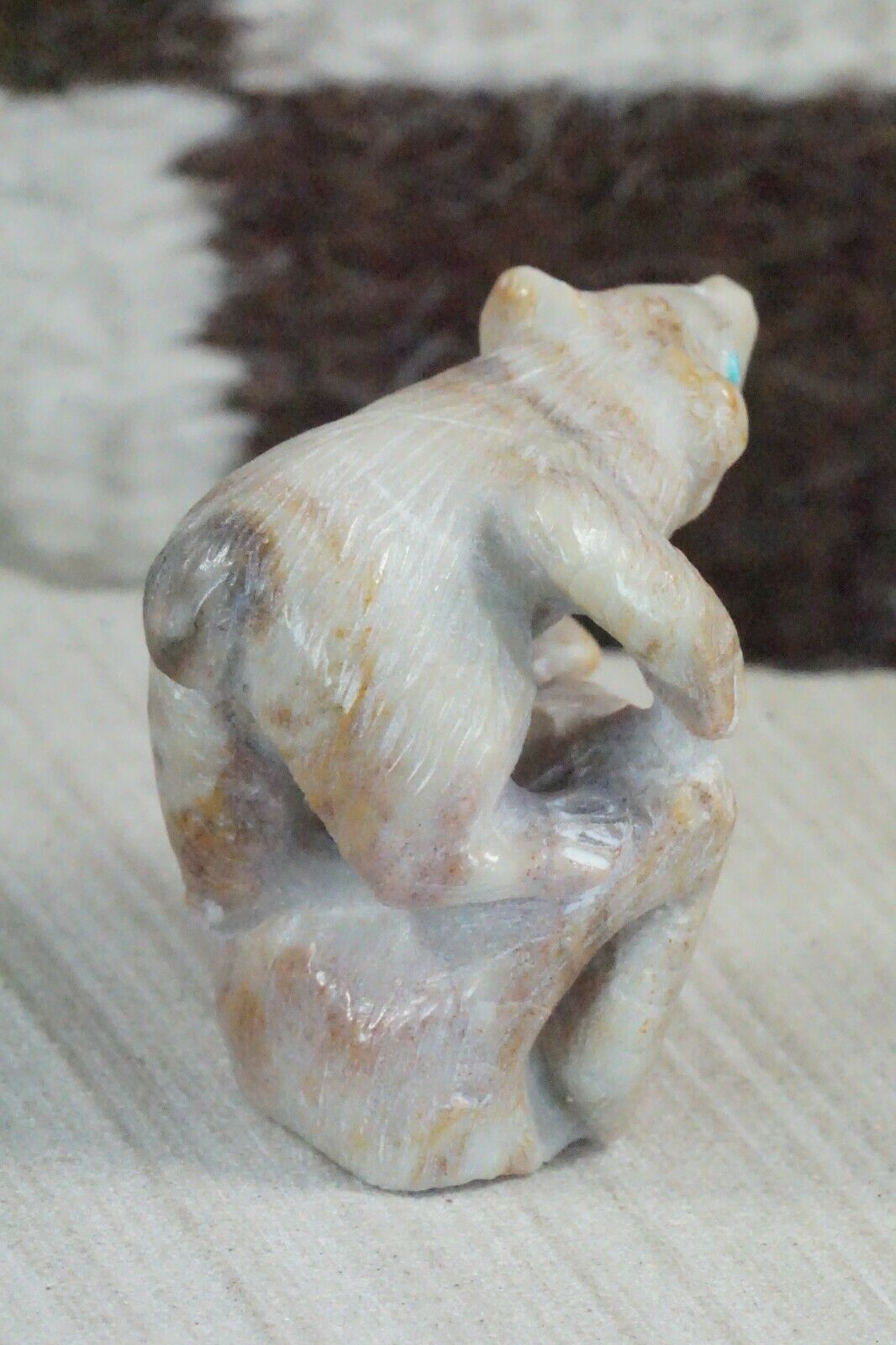 Bear Zuni Fetish Carving - Derrick Kaamasee