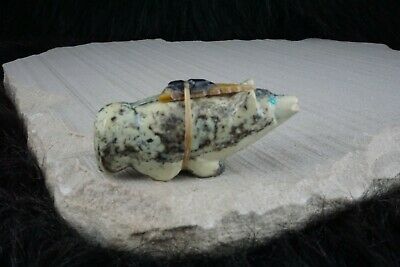 Wolf Zuni Fetish Carving - Delvin Leekya - High Lonesome Trading