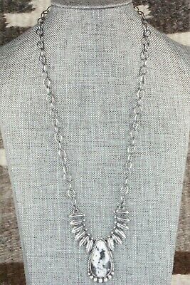 White Buffalo and Sterling Silver Necklace - Akee Douglas