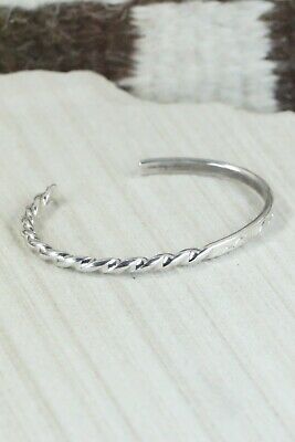 Navajo Sterling Silver Bracelet - Elaine Tahe