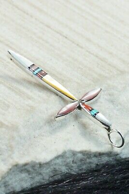 Multi Stone & Sterling Silver Pendant - Lynette Bowannie