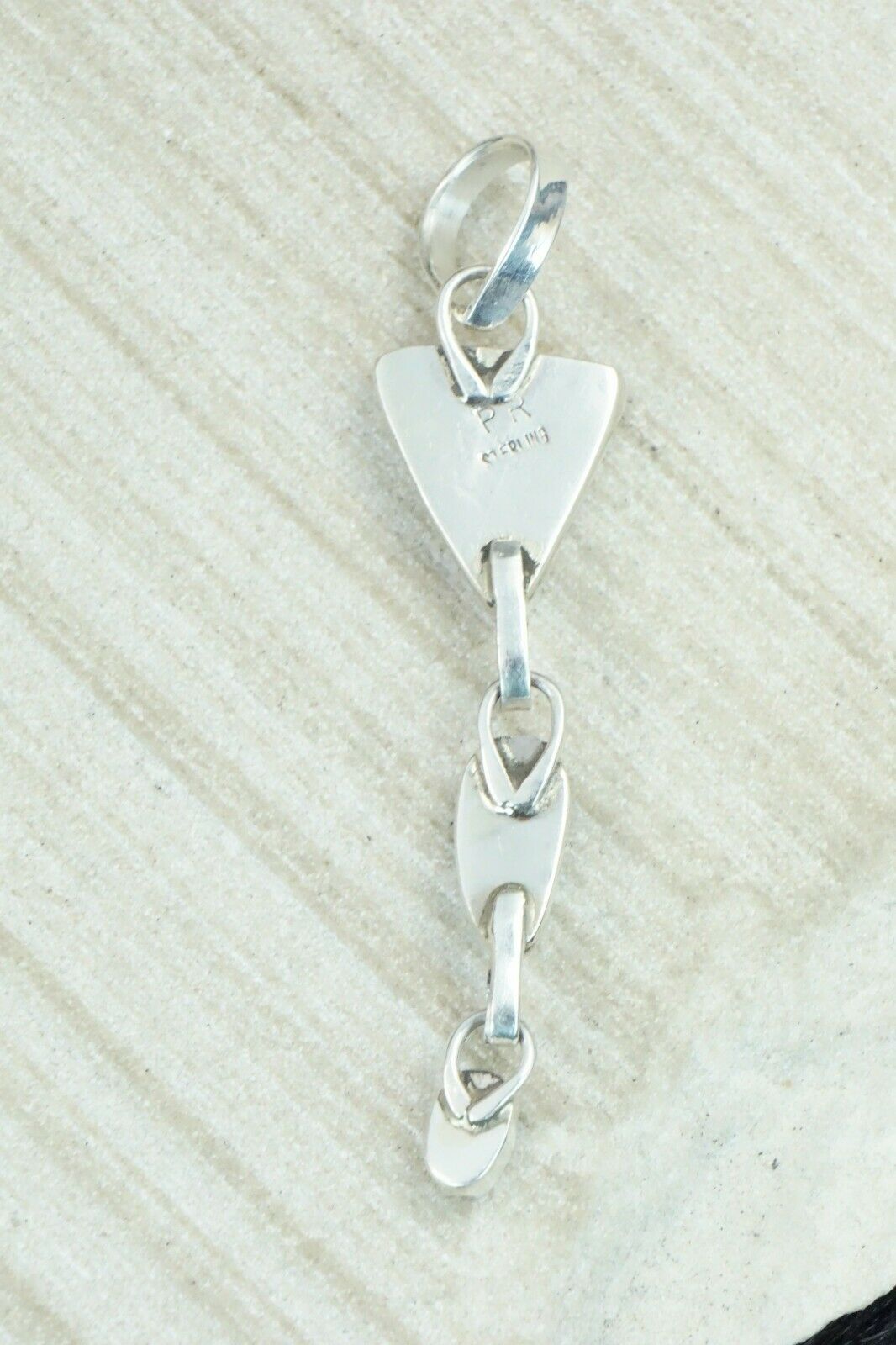 Spiny Oyster, Turquoise & Sterling Silver Pendant - Priscilla Reeder