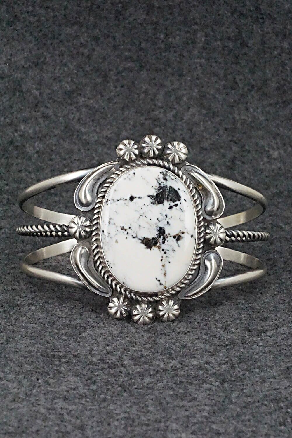 White Buffalo & Sterling Silver Bracelet - Jeff James