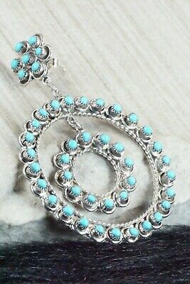 Turquoise & Sterling Silver Earrings - Wayne Johnson Jr.